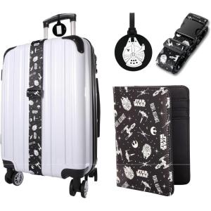 imageStar Wars Travel 3Piece Set with Passport Holder Bag Tag and Luggage Strap Star Wars Accessories Official License