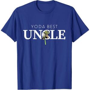 imageStar Wars Yoda Best Uncle Lightsaber Gift for Family TShirtRoyal Blue