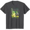 imageStar Wars  Yoda Dark Digital TShirtDark Heather Grey