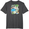imageStar Wars  Yoda Stickers TShirtDark Heather Grey