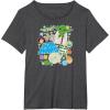imageStar Wars  Yoda Stickers TShirtDark Heather Grey