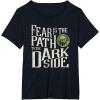 imageStar Wars Yoda Quote Fear is the Path to the Dark Side TShirtBlack