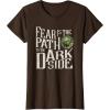 imageStar Wars Yoda Quote Fear is the Path to the Dark Side TShirtBrown