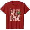 imageStar Wars Yoda Quote Fear is the Path to the Dark Side TShirtCranberry Red
