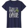 imageStar Wars Yoda Quote Fear is the Path to the Dark Side TShirtNavy Blue