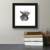 imageTrends International Gallery Pops Star Wars Saga  Yoda Artistic Atmosphere Portrait Wall Art Wall Poster 12quot x 12quot Black Framed VersionBlack Framed Version