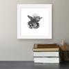 imageTrends International Gallery Pops Star Wars Saga  Yoda Artistic Atmosphere Portrait Wall Art Wall Poster 12quot x 12quot Black Framed VersionWhite Framed Version