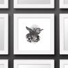 imageTrends International Gallery Pops Star Wars Saga  Yoda Artistic Atmosphere Portrait Wall Art Wall Poster 12quot x 12quot Black Framed VersionWhite Framed Version