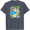 imageStar Wars  Yoda Stickers TShirtHeather Blue