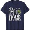 imageStar Wars Yoda Quote Fear is the Path to the Dark Side TShirtNavy Blue