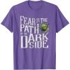 imageStar Wars Yoda Quote Fear is the Path to the Dark Side TShirtPurple Heather
