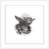 imageTrends International Gallery Pops Star Wars Saga  Yoda Artistic Atmosphere Portrait Wall Art Wall Poster 12quot x 12quot Black Framed VersionWhite Framed Version