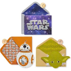 imagePapyrus Star Wars Birthday Card Do Or Do NotBB8 and Yoda