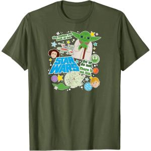 imageStar Wars  Yoda Stickers TShirtOlive Green