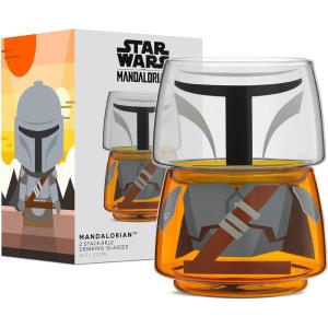 imageJoyJolt Character Stackable Star Wars Drinking Glasses  8oz Stormtrooper Set of 2 with Head and Body  Fun Glass Tumblers  Star Wars Merchandise for Bar or KitchenThe Mandalorian