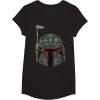 imageStar Wars Boba Fett Silhouette Helmet Fill Graphic TShirt TShirtBlack
