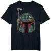 imageStar Wars Boba Fett Silhouette Helmet Fill Graphic TShirt TShirtBlack