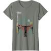 imageStar Wars Boba Fett Silhouette Helmet Fill Graphic TShirt TShirtOlive Heather