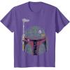 imageStar Wars Boba Fett Silhouette Helmet Fill Graphic TShirt TShirtPurple Heather
