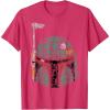 imageStar Wars Boba Fett Silhouette Helmet Fill Graphic TShirt TShirtRed Heather
