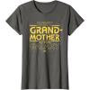 imageStar Wars Best Grandmother in the Galaxy Mothers Day TShirtAsphalt Grey
