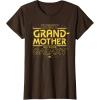 imageStar Wars Best Grandmother in the Galaxy Mothers Day TShirtBrown