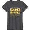 imageStar Wars Best Grandmother in the Galaxy Mothers Day TShirtDark Heather Grey