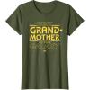 imageStar Wars Best Grandmother in the Galaxy Mothers Day TShirtOlive Green