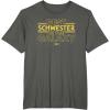 imageStar Wars Best Schwester in the Galaxy Family Trip German TShirtAsphalt Grey
