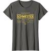 imageStar Wars Best Schwester in the Galaxy Family Trip German TShirtAsphalt Grey
