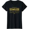 imageStar Wars Best Schwester in the Galaxy Family Trip German TShirtBlack