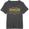 imageStar Wars Best Schwester in the Galaxy Family Trip German TShirtDark Heather Grey