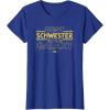 imageStar Wars Best Schwester in the Galaxy Family Trip German TShirtRoyal Blue