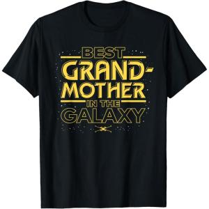 imageStar Wars Best Grandmother in the Galaxy Mothers Day TShirtBlack
