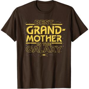 imageStar Wars Best Grandmother in the Galaxy Mothers Day TShirtBrown