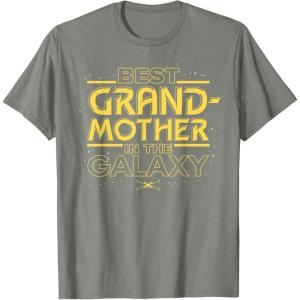 imageStar Wars Best Grandmother in the Galaxy Mothers Day TShirtOlive Heather