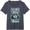 imageStar Wars Classic Darkside Forever Darth Vader Punk TShirtHeather Blue