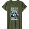 imageStar Wars Classic Darkside Forever Darth Vader Punk TShirtOlive Green