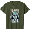 imageStar Wars Classic Darkside Forever Darth Vader Punk TShirtOlive Green