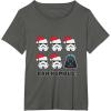 imageStar Wars Darth Vader Bah Humbug Holiday TShirtAsphalt Grey