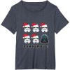 imageStar Wars Darth Vader Bah Humbug Holiday TShirtHeather Blue
