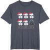 imageStar Wars Darth Vader Bah Humbug Holiday TShirtHeather Blue
