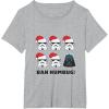 imageStar Wars Darth Vader Bah Humbug Holiday TShirtHeather Grey