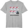 imageStar Wars Darth Vader Bah Humbug Holiday TShirtHeather Grey