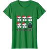 imageStar Wars Darth Vader Bah Humbug Holiday TShirtKelly Green