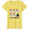 imageStar Wars Darth Vader Bah Humbug Holiday TShirtLemon Yellow