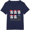 imageStar Wars Darth Vader Bah Humbug Holiday TShirtNavy Blue