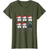 imageStar Wars Darth Vader Bah Humbug Holiday TShirtOlive Green