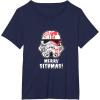 imageStar Wars Holiday Stormtrooper Merry Sithmas TShirtNavy Blue
