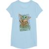 imageStar Wars The Mandalorian Grogu Precious Bounty Cutie TShirtBaby Blue